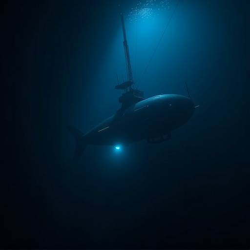 Image of a deep-sea submersible exploring the Mariana Trench